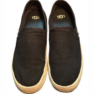 UGG BREN Black Canvas Mesh Slip On Women's Sneakers Item No. 1117338